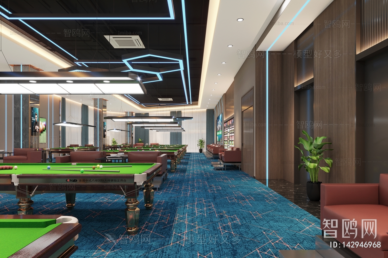 Modern Billiard Room