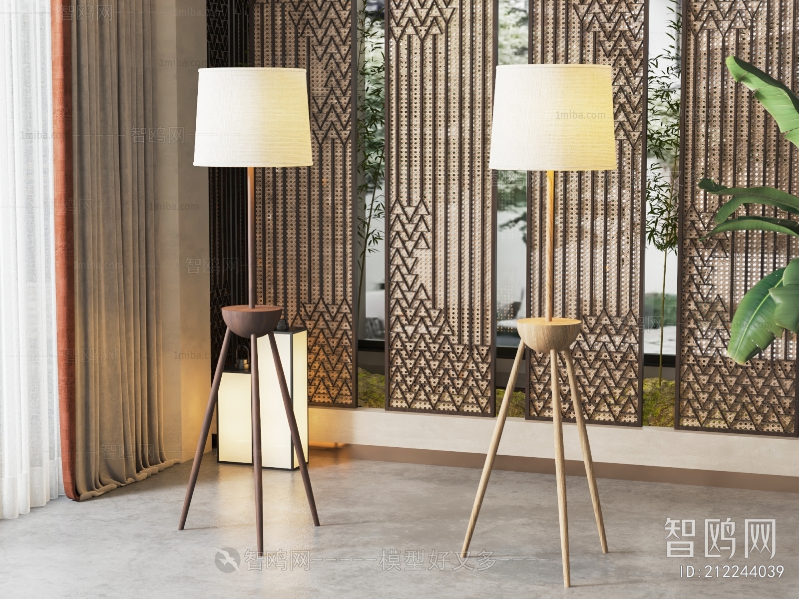 New Chinese Style Floor Lamp