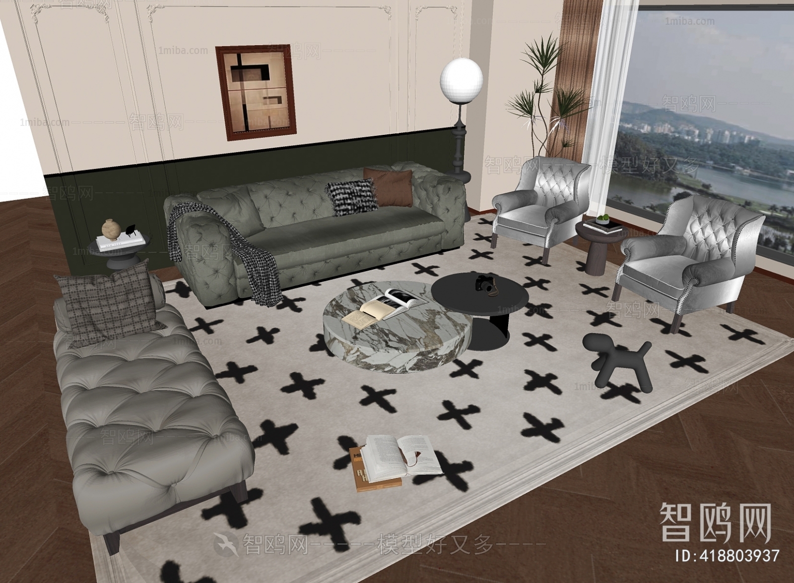 French Style Sofa Combination