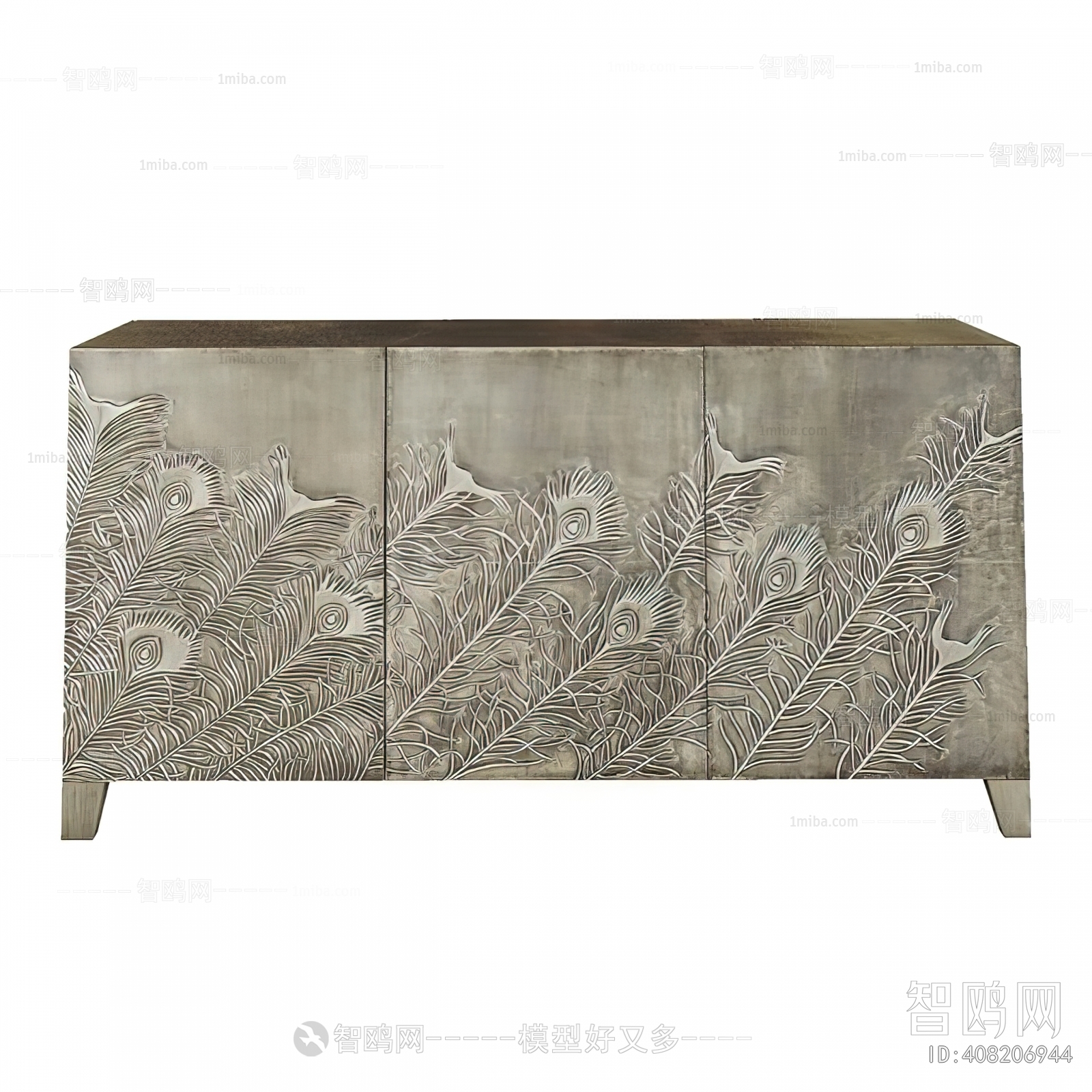 Wabi-sabi Style Side Cabinet