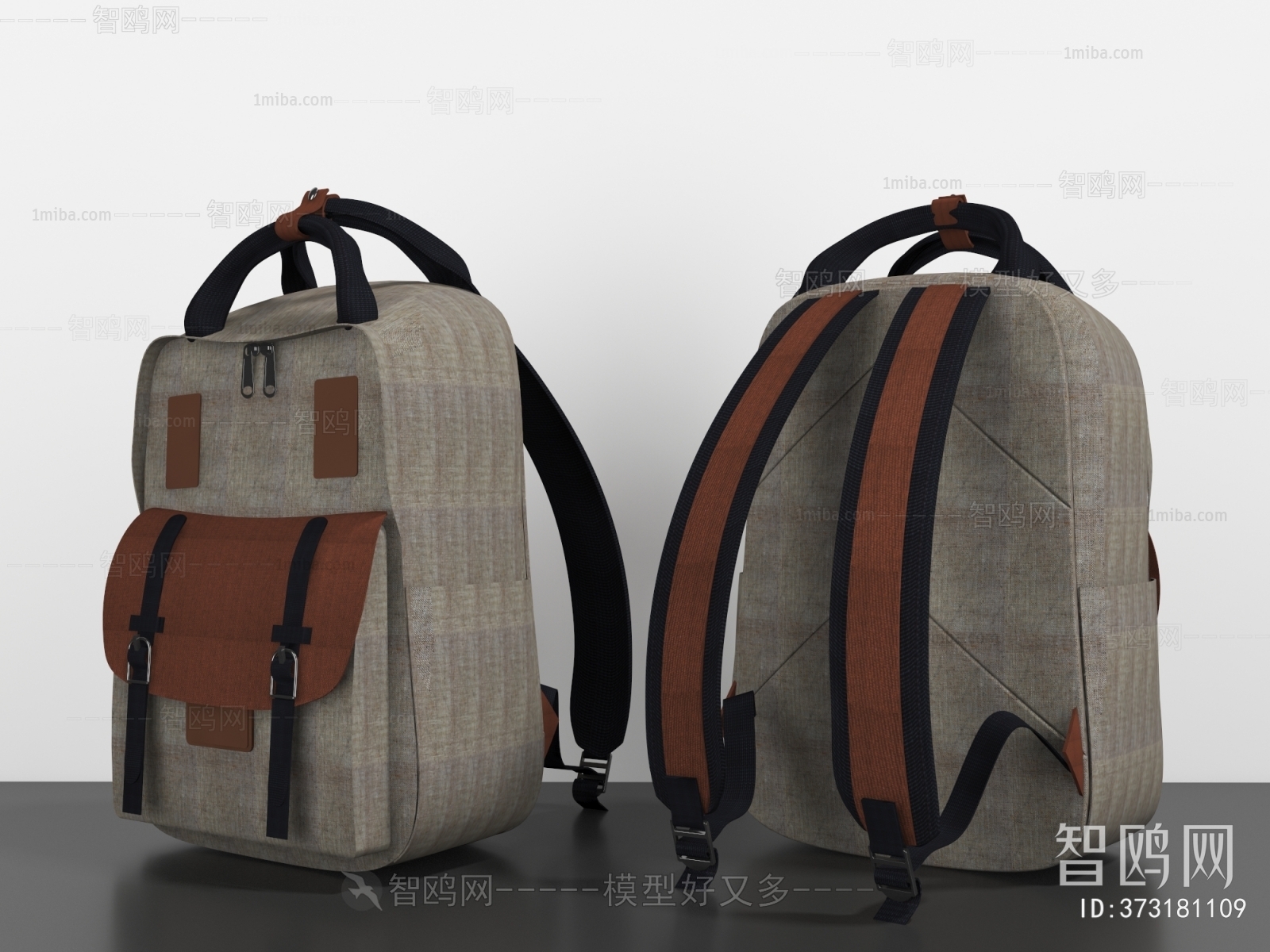 Modern Backpack And Backpack