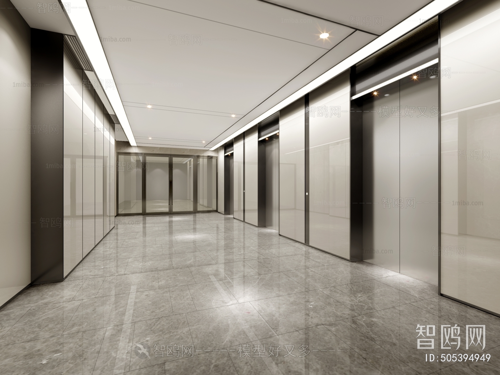 Modern Corridor/elevator Hall