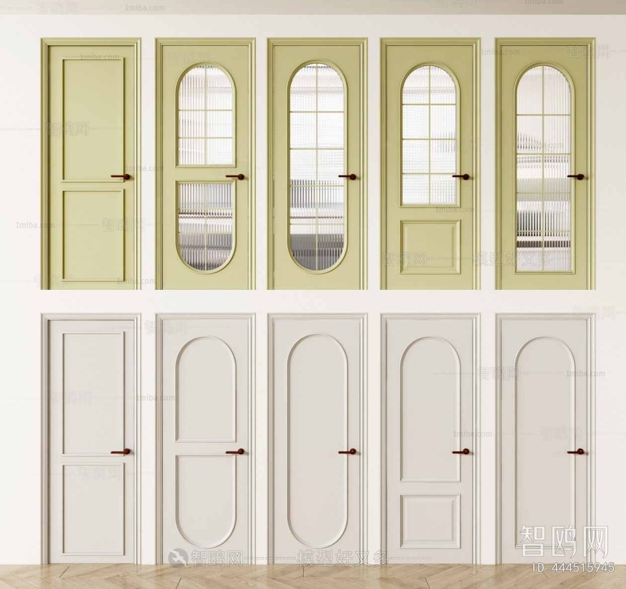 Simple European Style Single Door