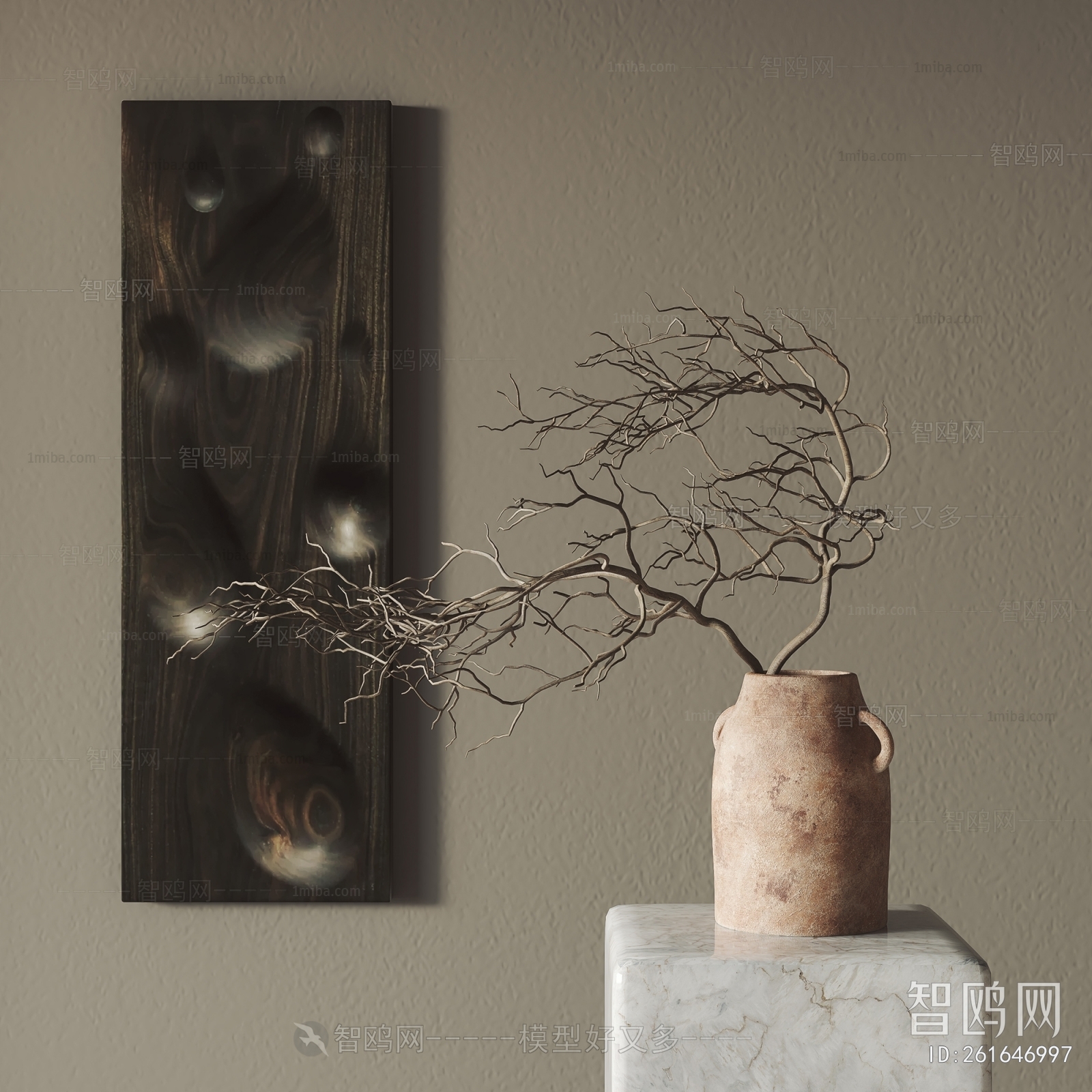 Wabi-sabi Style Dried Branch