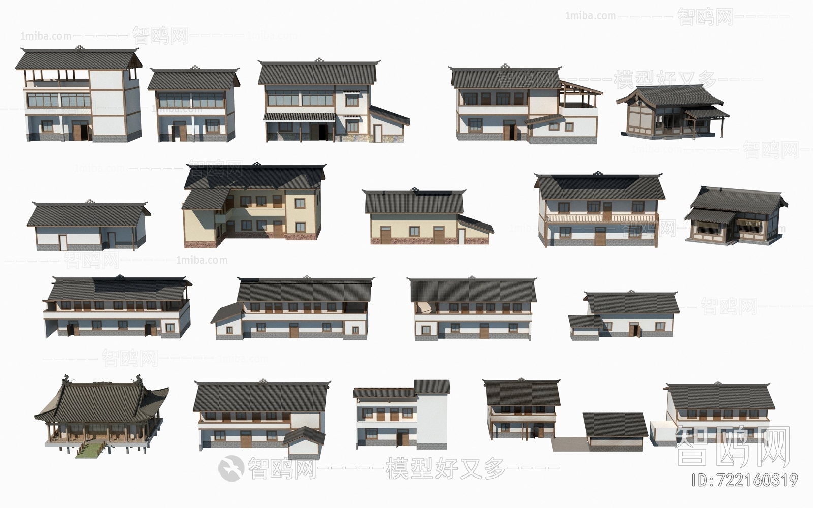 New Chinese Style Villa Appearance