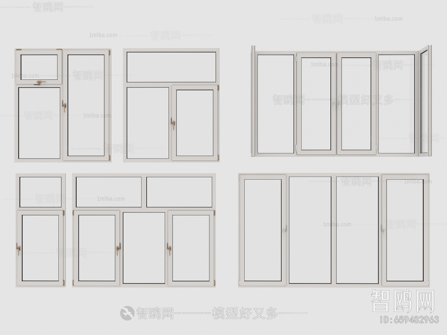 现代断桥铝窗户