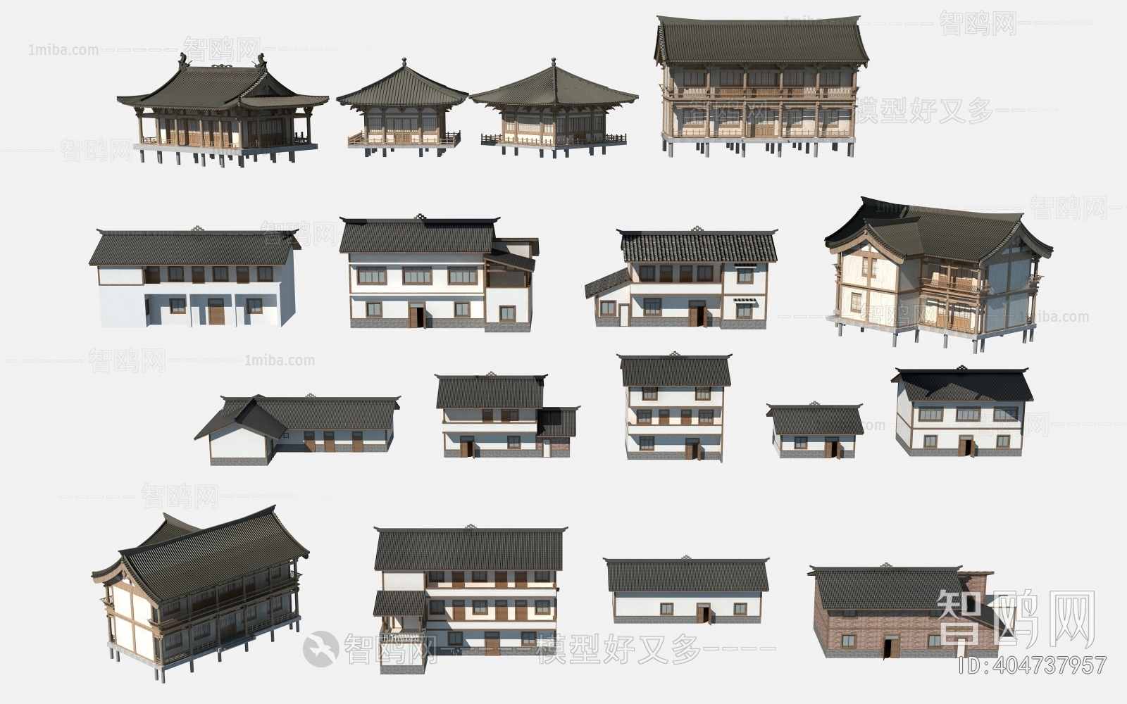 New Chinese Style Villa Appearance