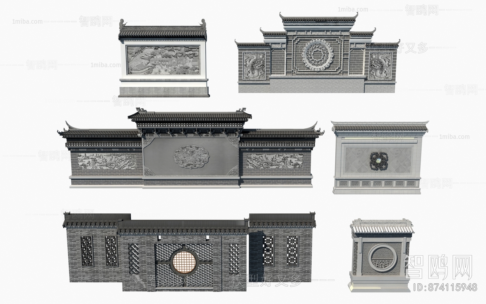 Chinese Style Landscape Wall