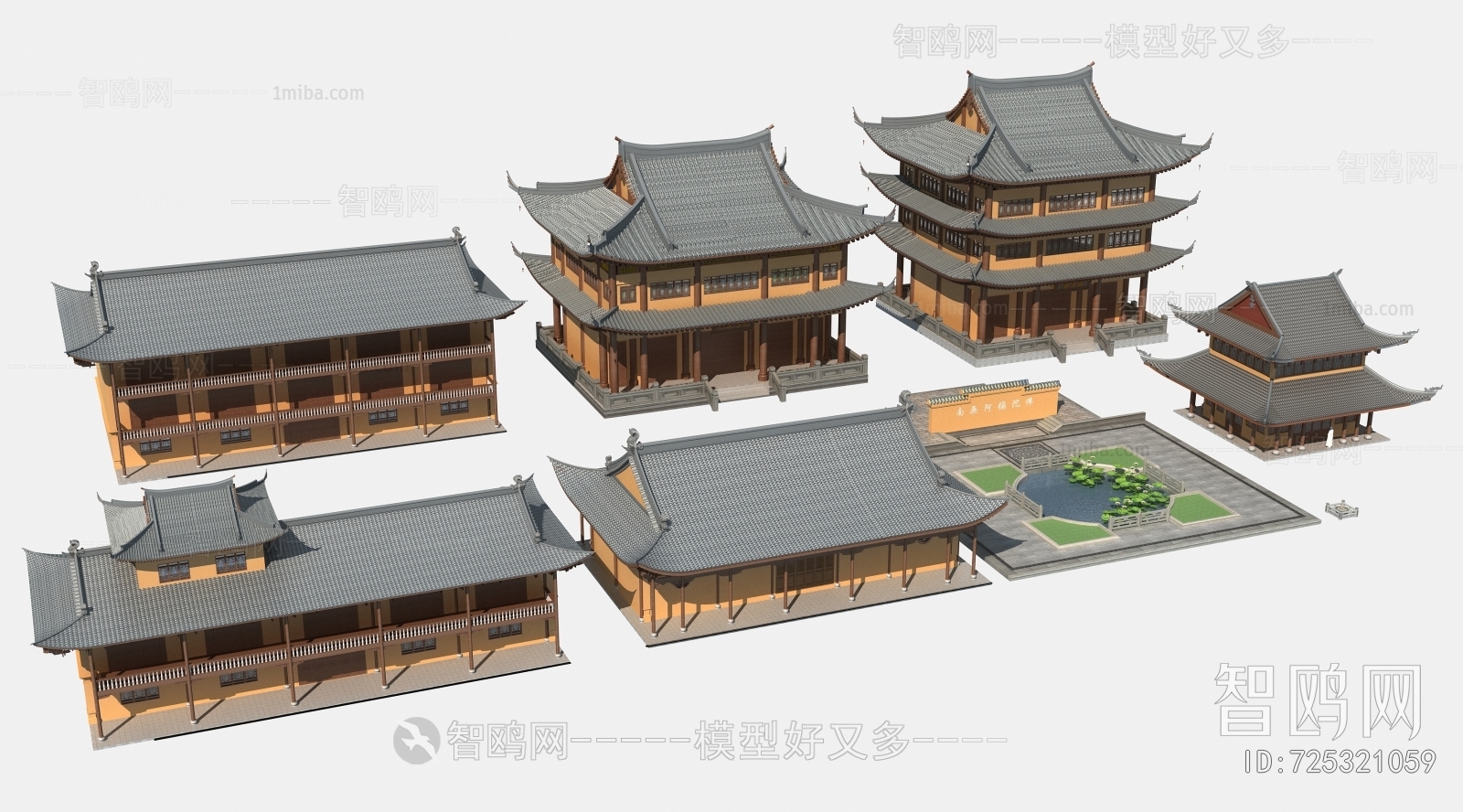 Chinese Style Ancient Architectural Buildings