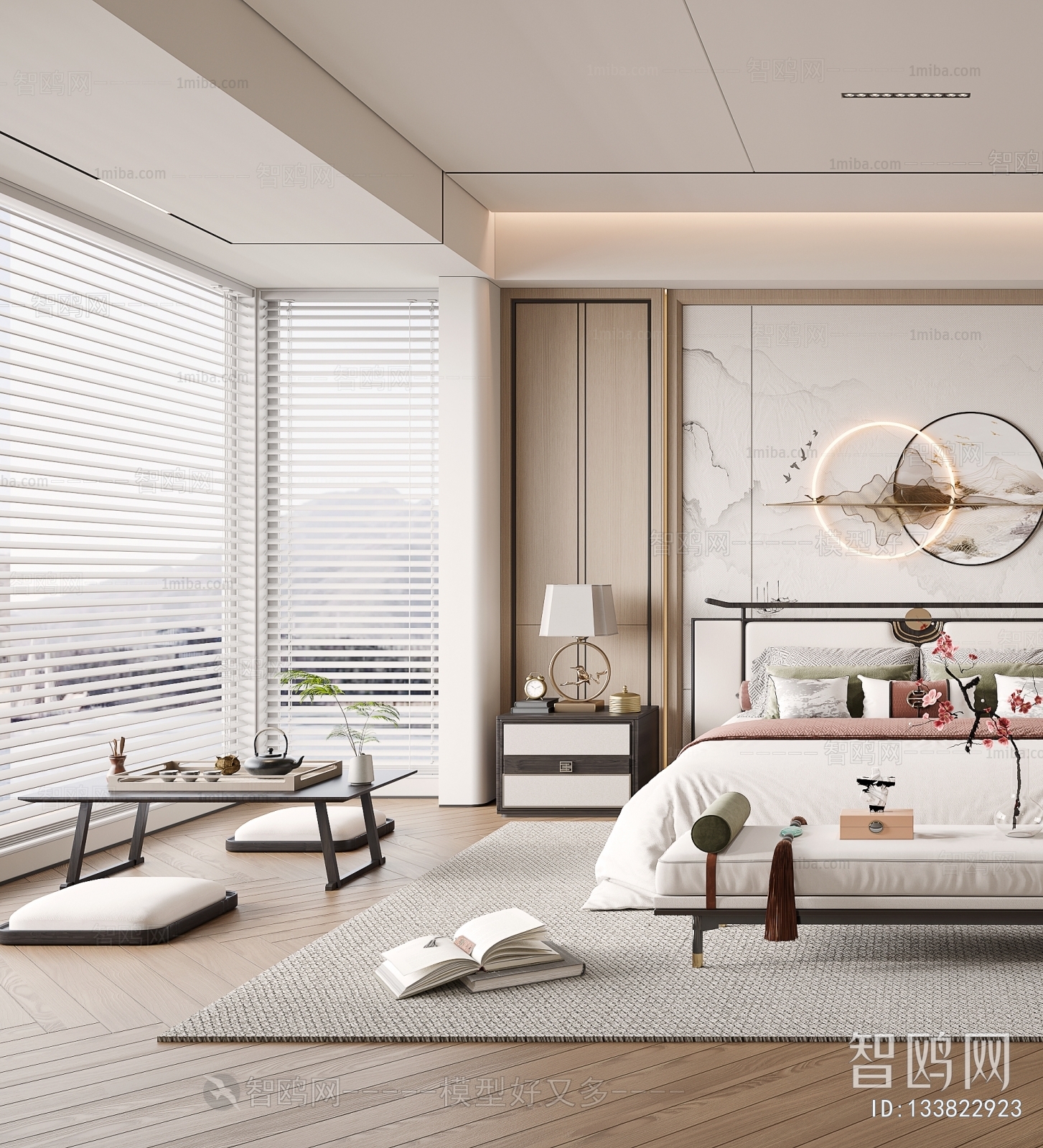 New Chinese Style Bedroom