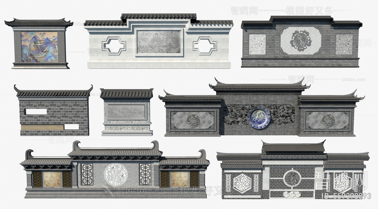 Chinese Style Building Component