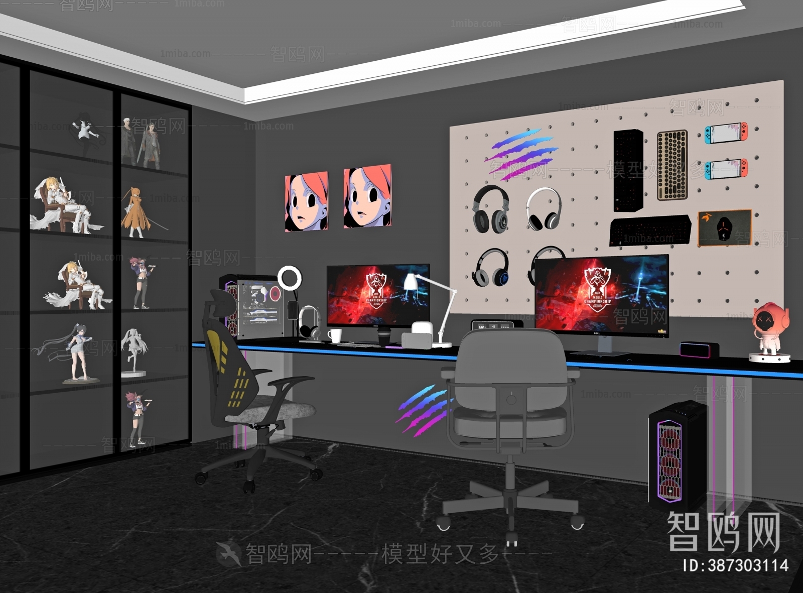 Modern E-sports Room