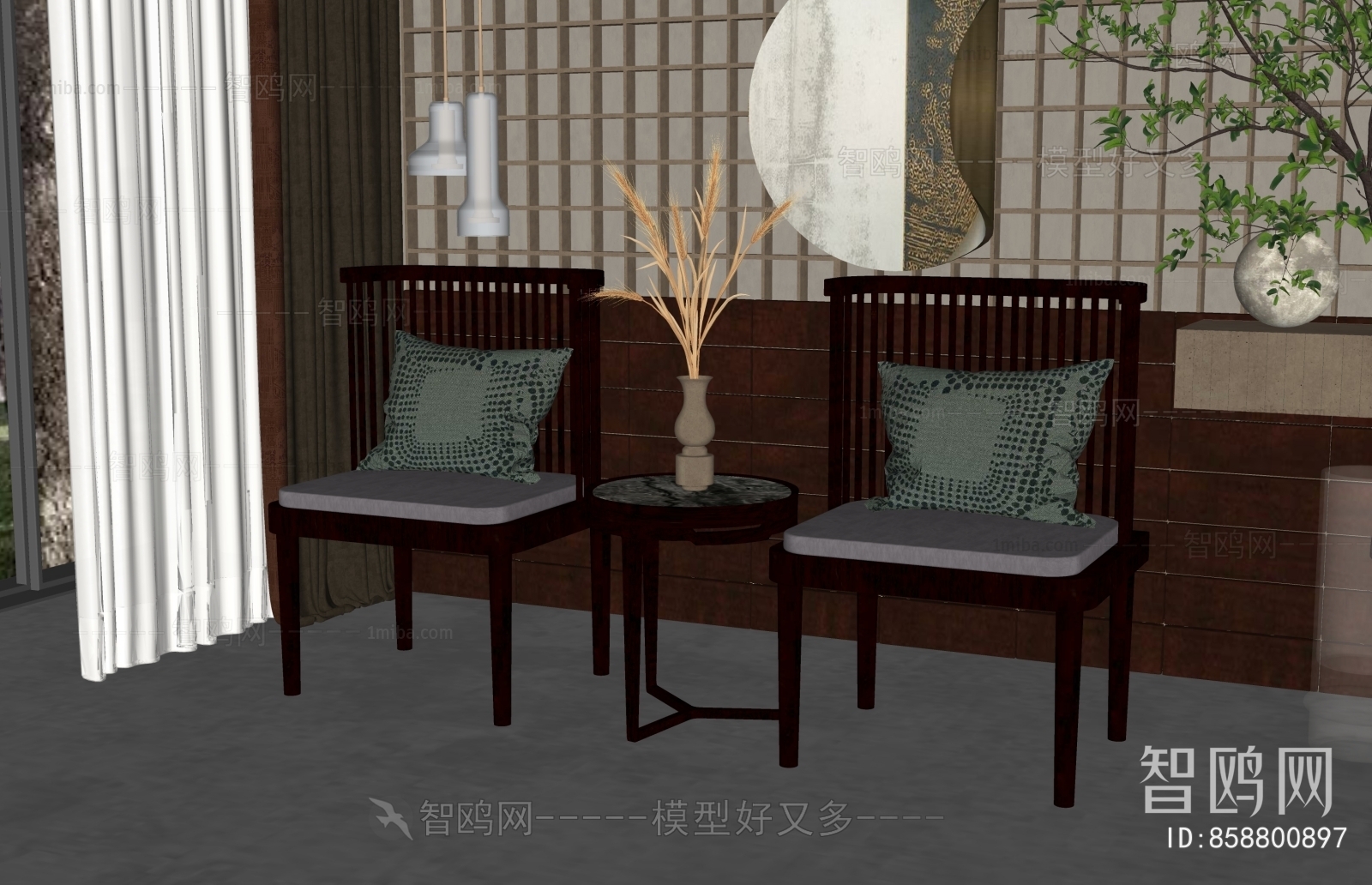 New Chinese Style Lounge Chair