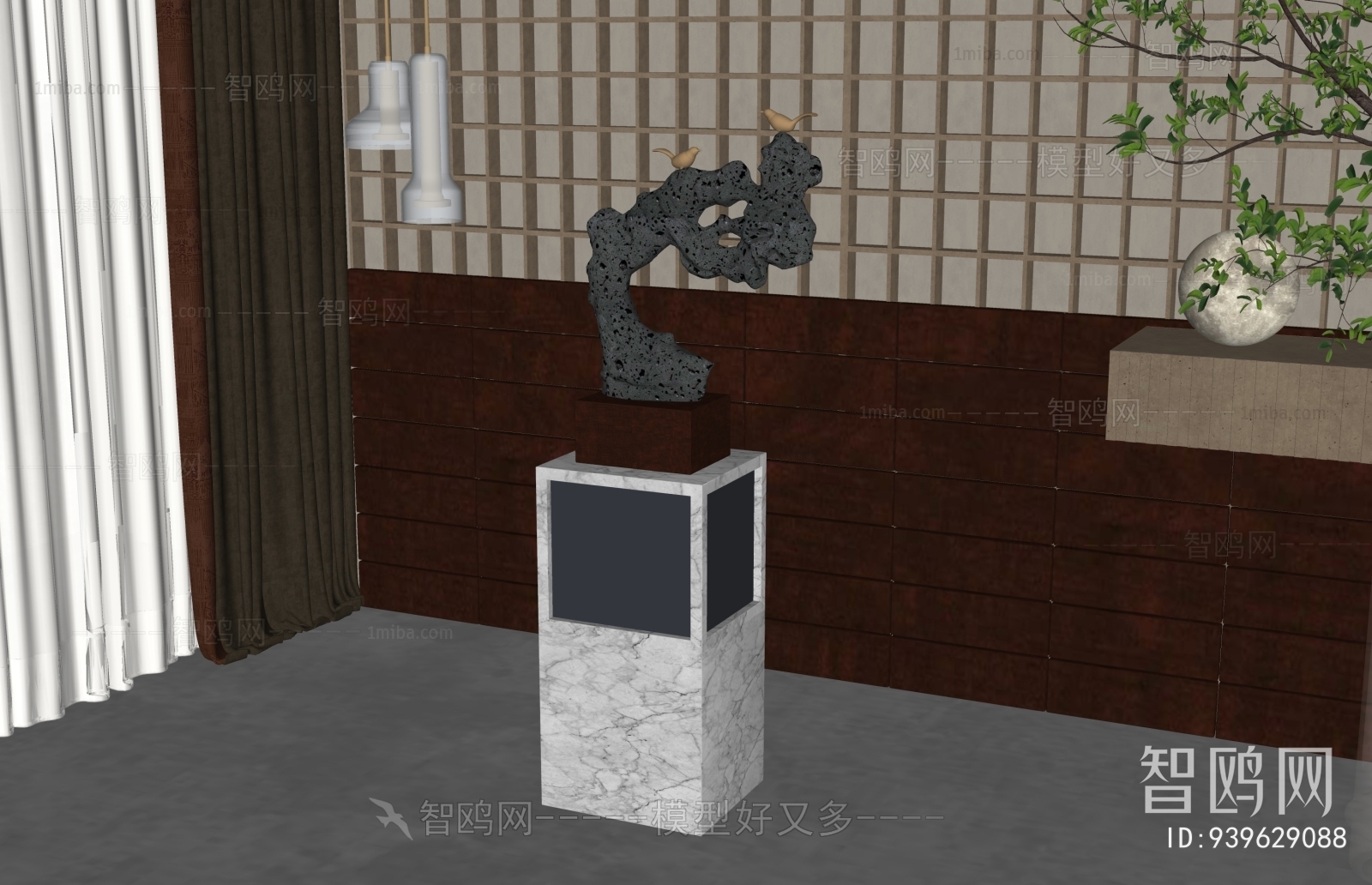 新中式太湖石雕塑摆件