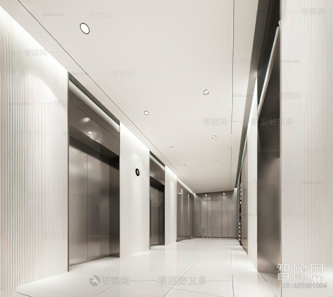 Modern Office Elevator Hall