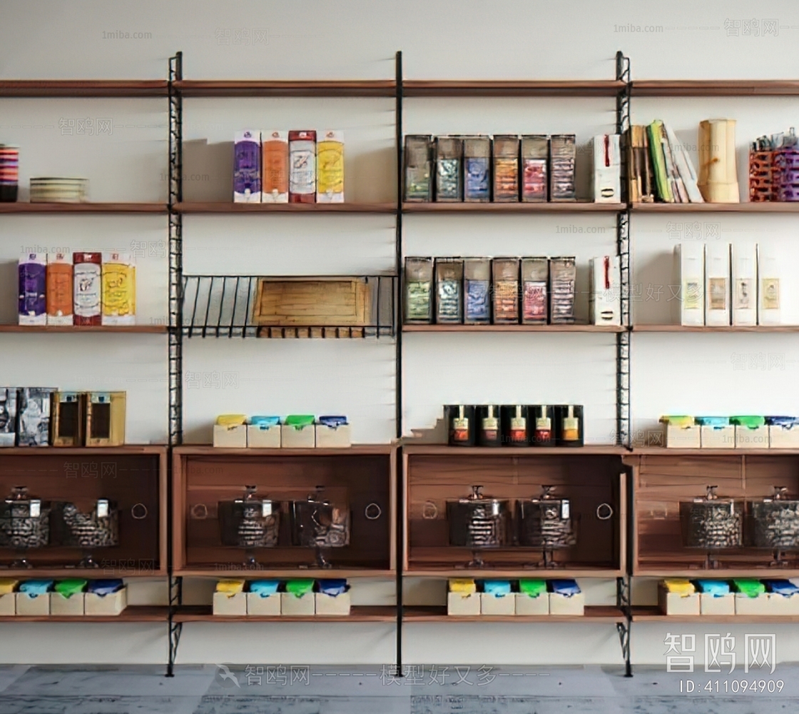 Modern Supermarket Shelf