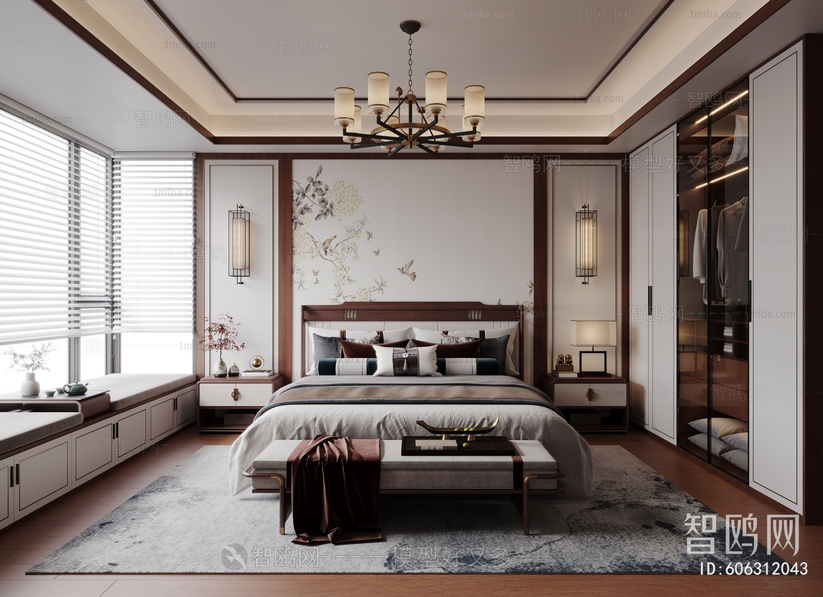 New Chinese Style Bedroom