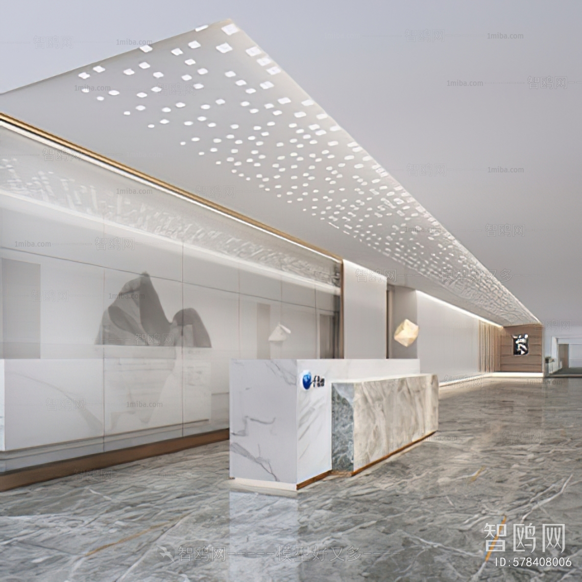 Modern Office Reception Desk