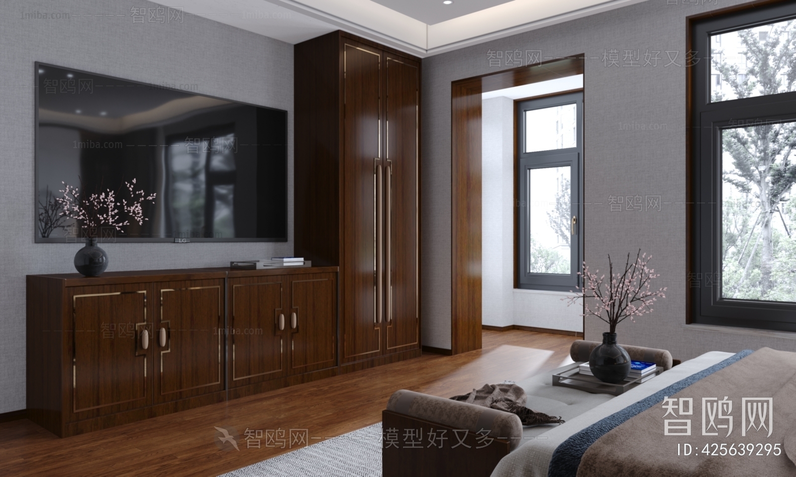 New Chinese Style Bedroom