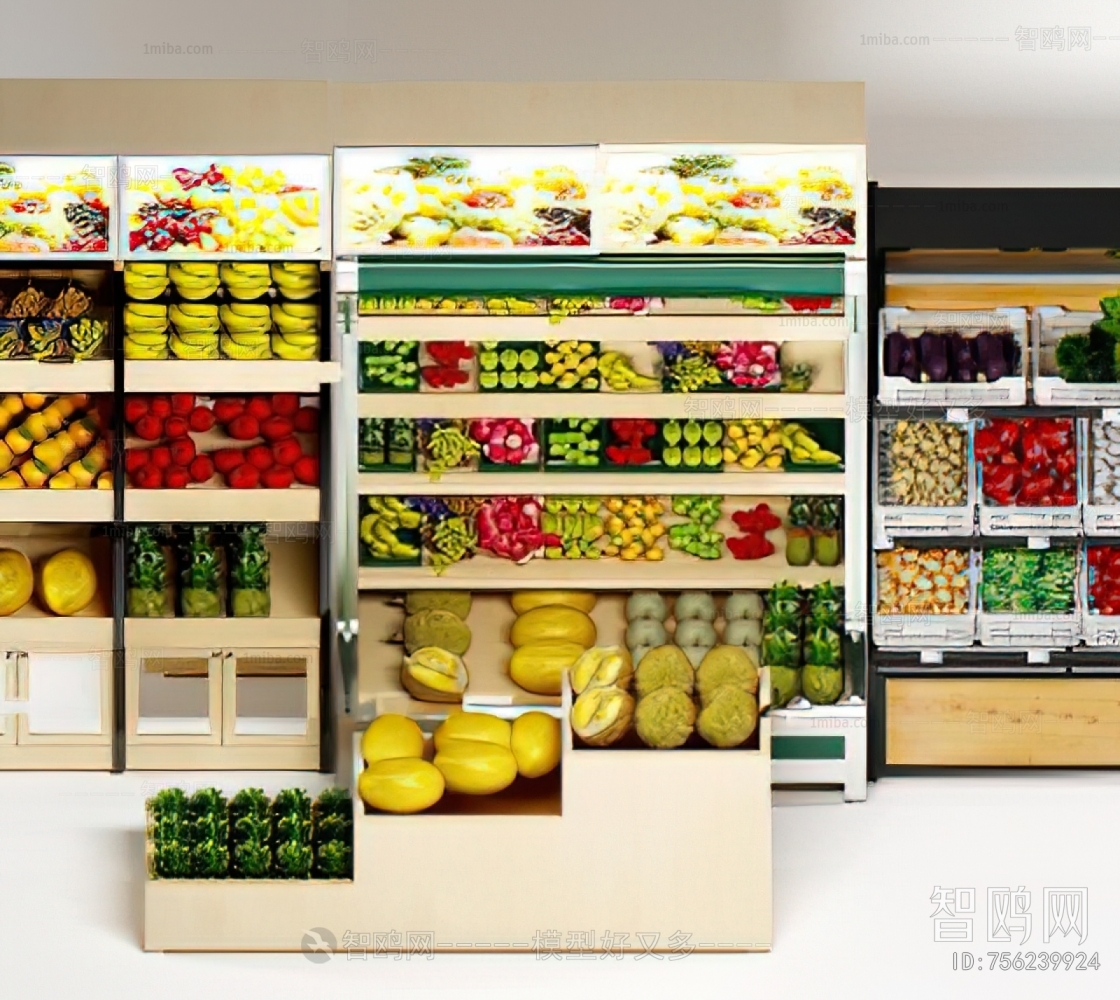 Modern Supermarket Shelf