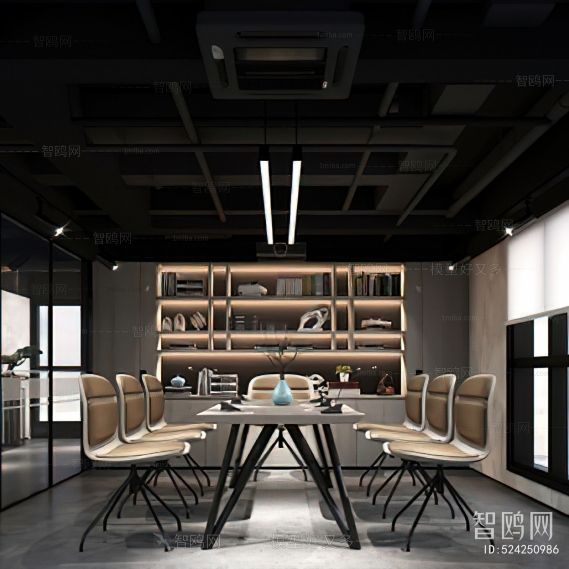 Industrial Style Meeting Room