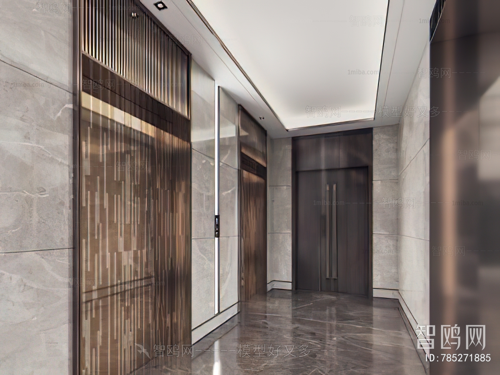 Modern Office Elevator Hall