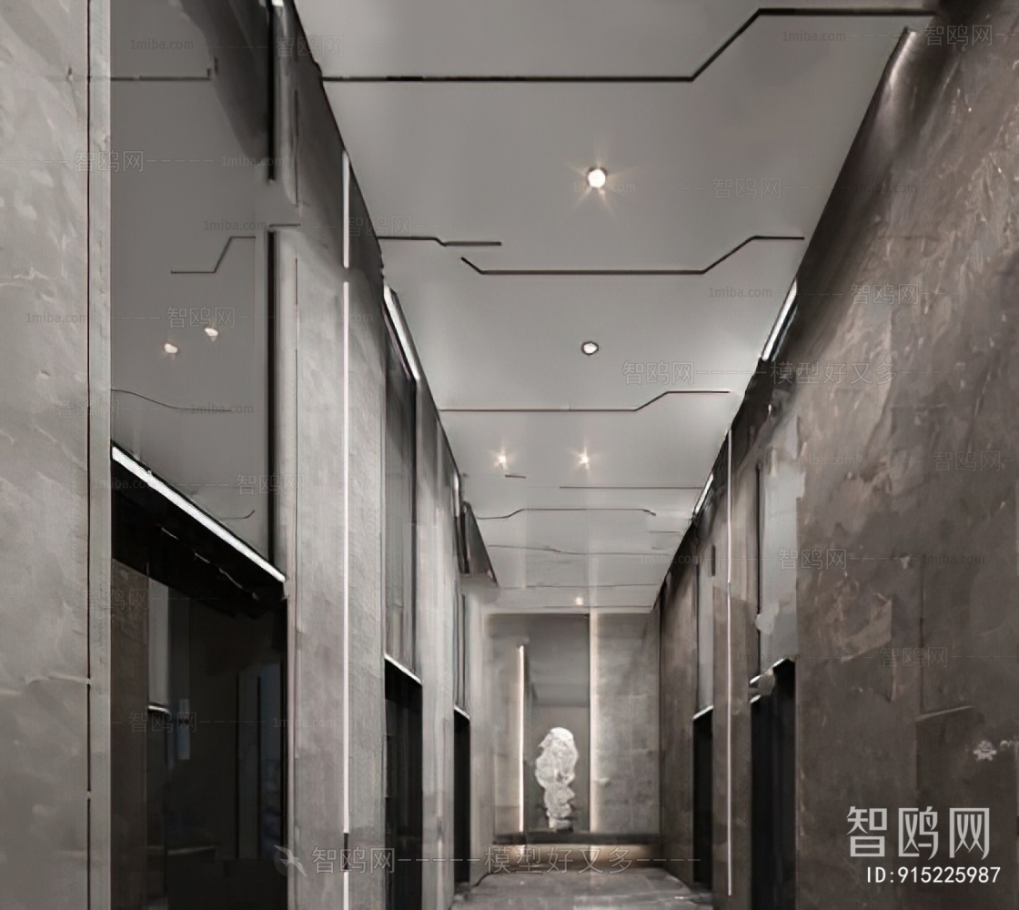 Modern Office Elevator Hall