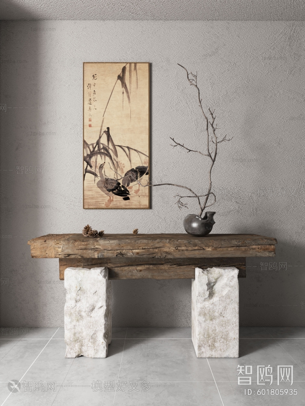 Wabi-sabi Style Console