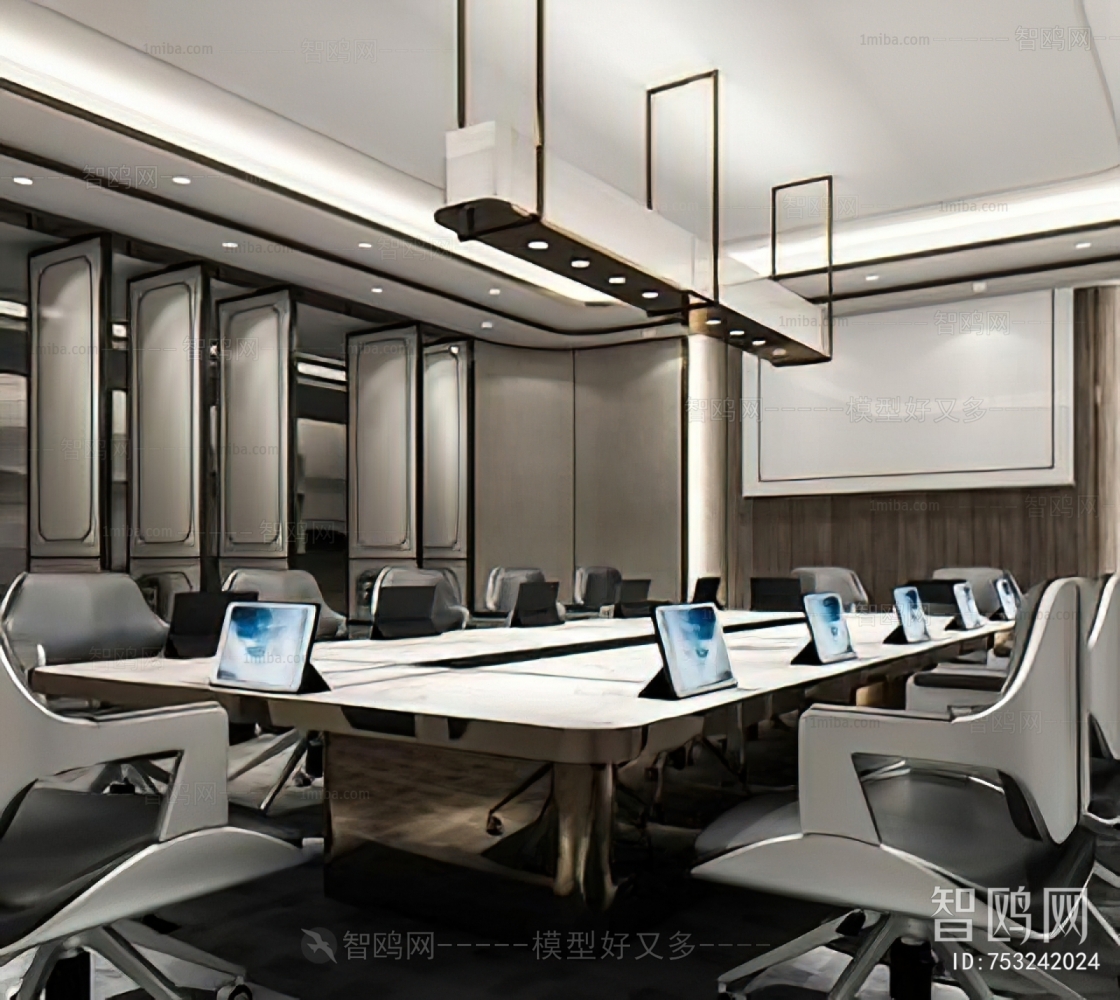 新中式办公会议室