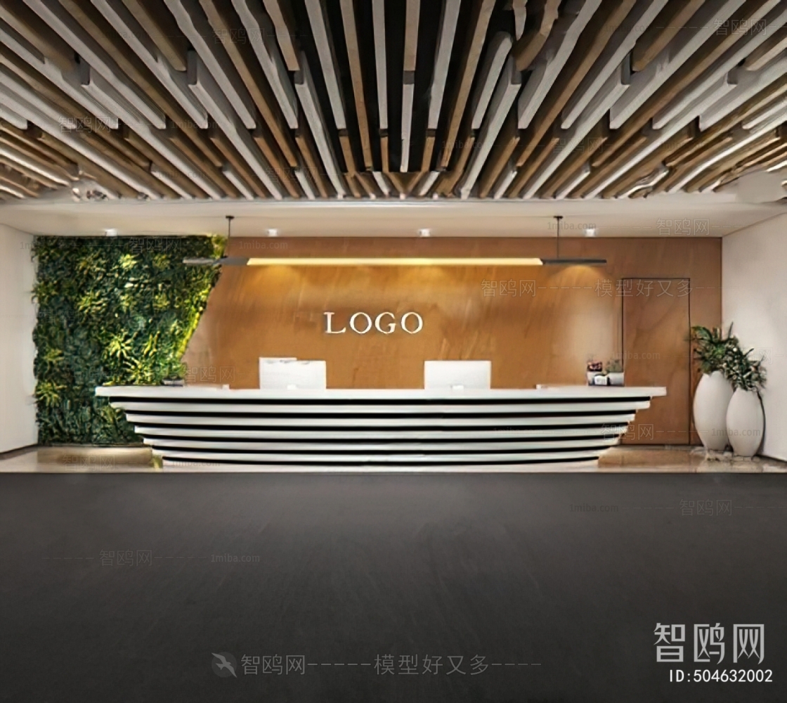 Modern Office Reception Desk