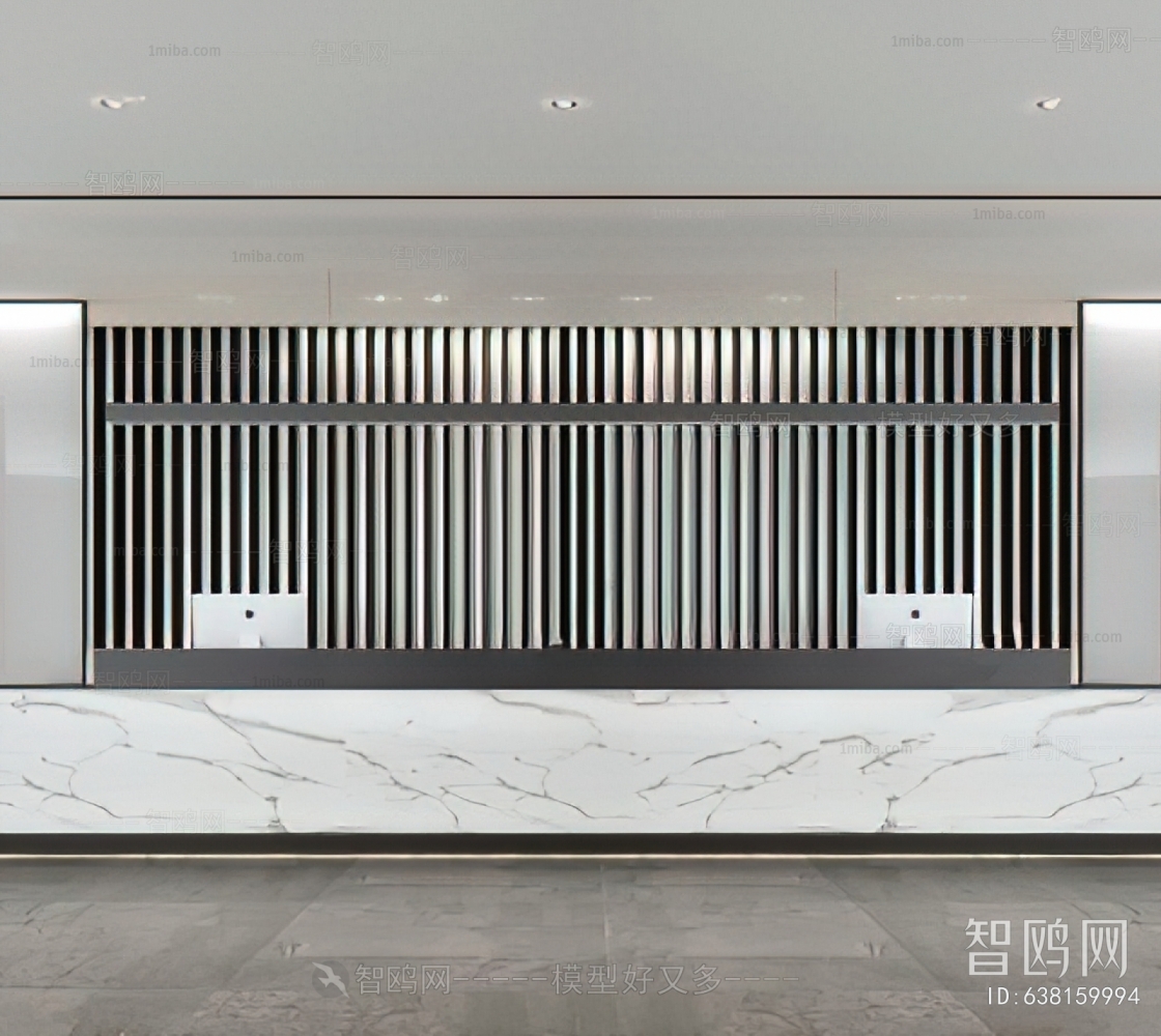 Modern Office Reception Desk