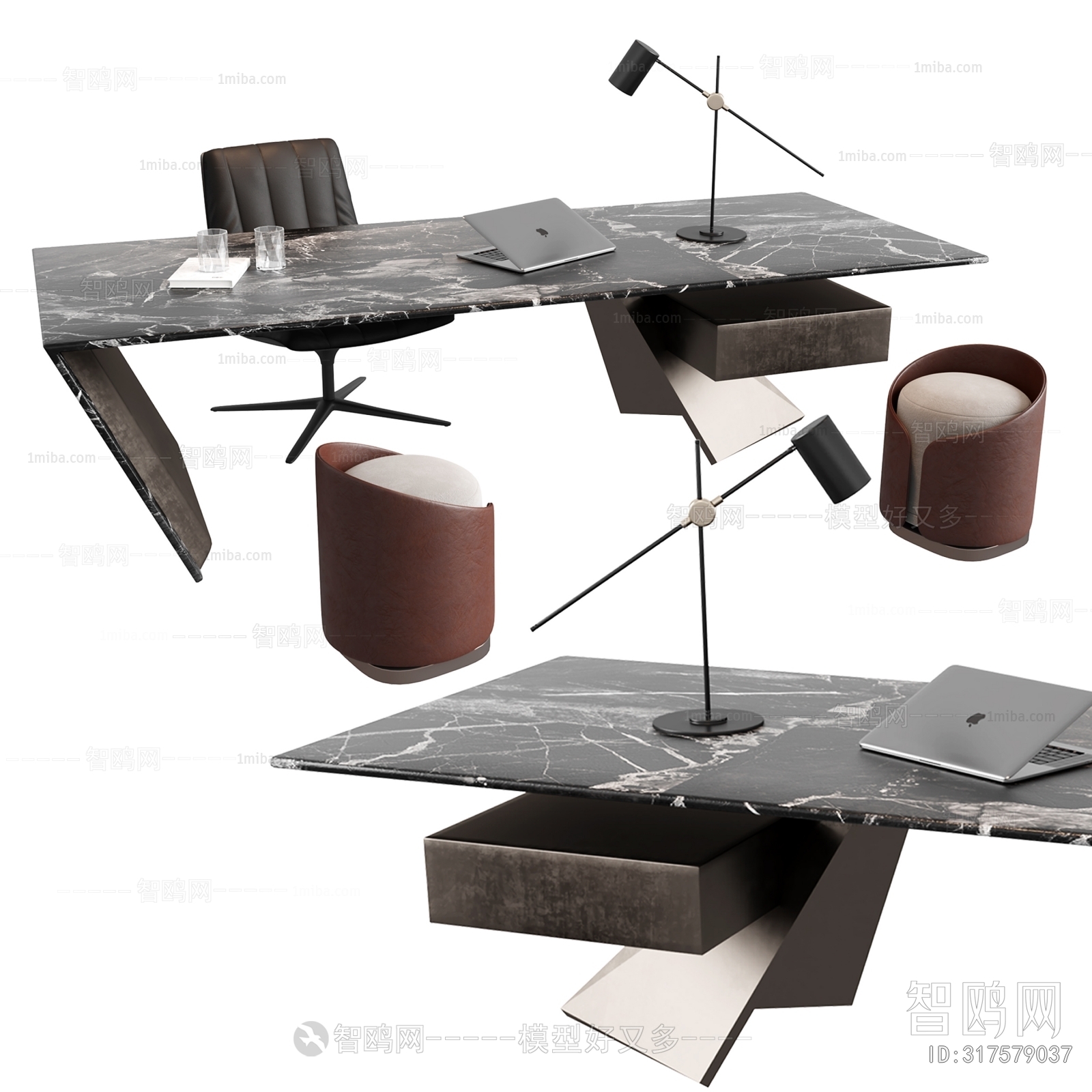 现代班台桌