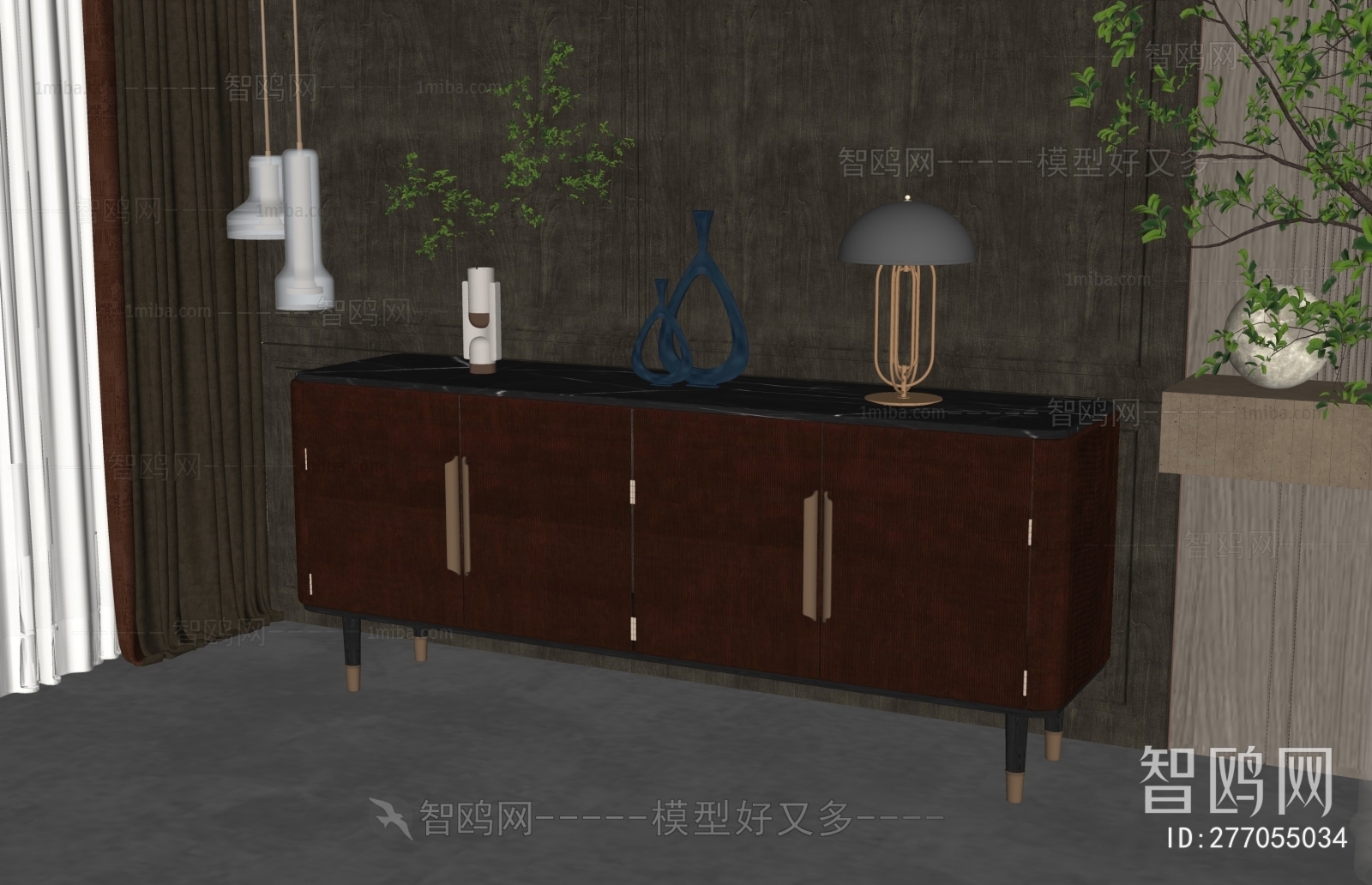 New Chinese Style TV Cabinet