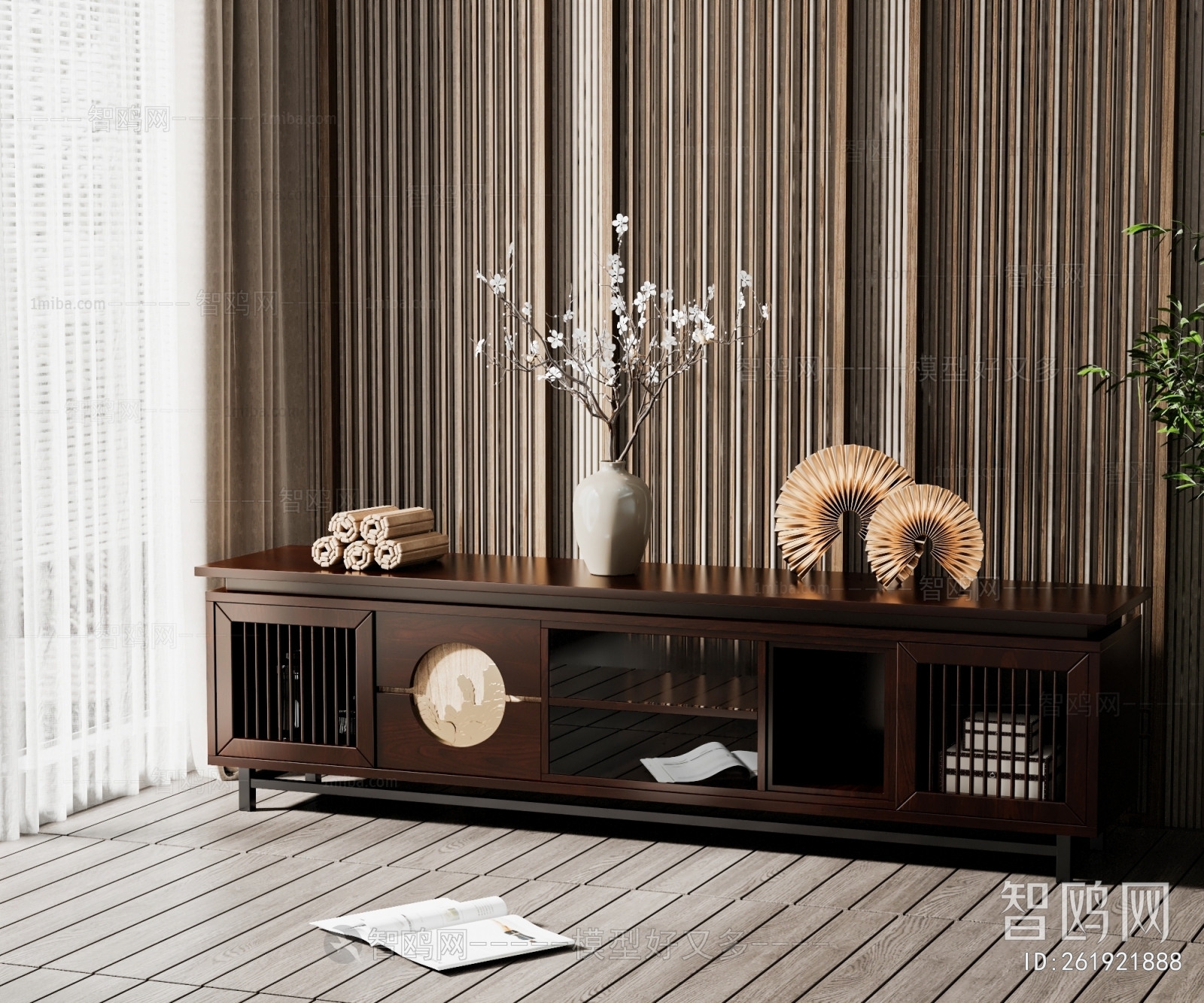 New Chinese Style TV Cabinet