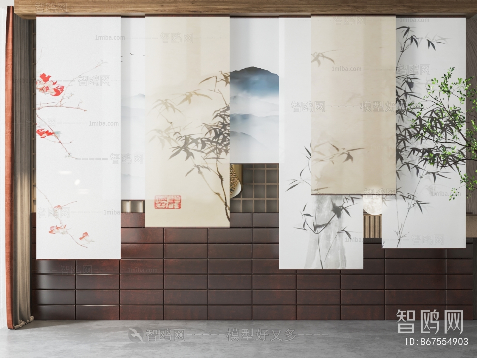 New Chinese Style Door Curtain