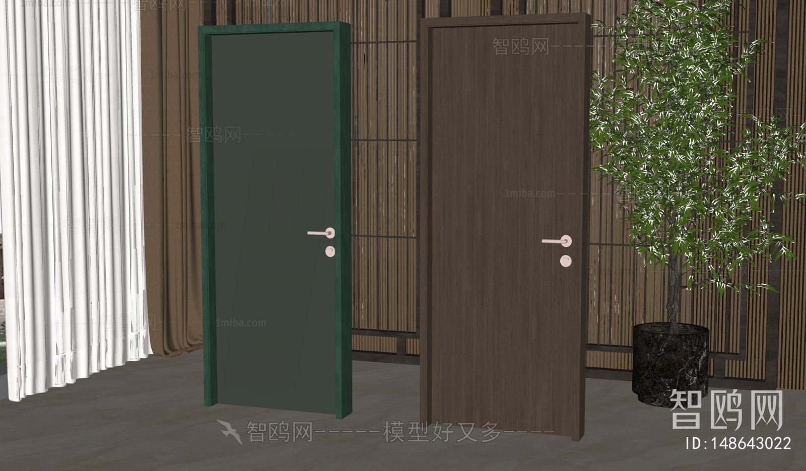 Modern Single Door