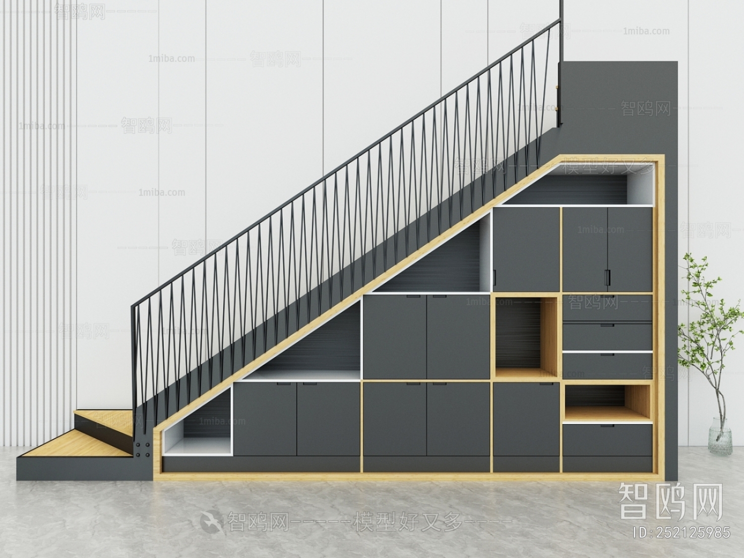 Modern Stair Balustrade/elevator