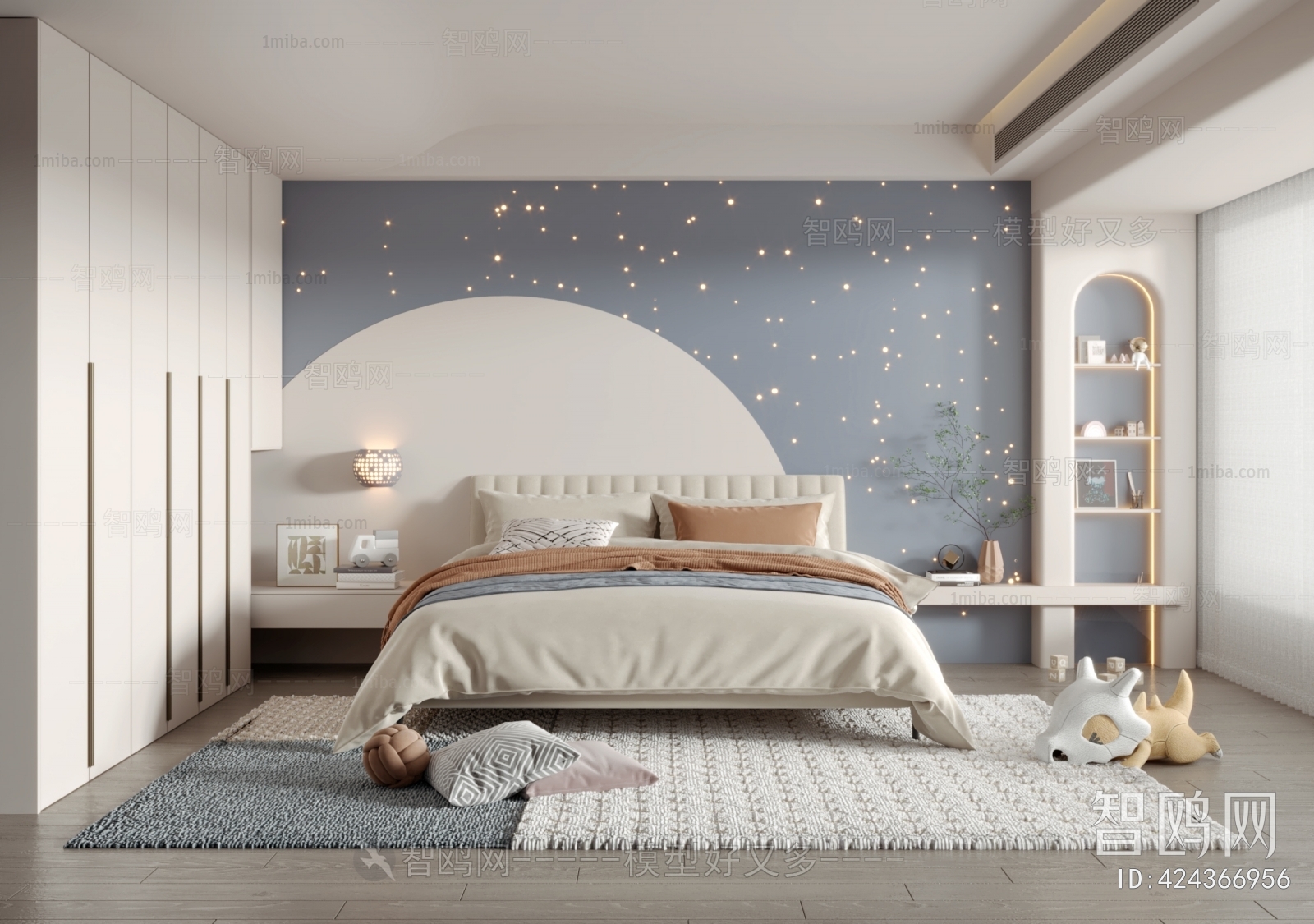 Modern Boy's Room And Son's Room