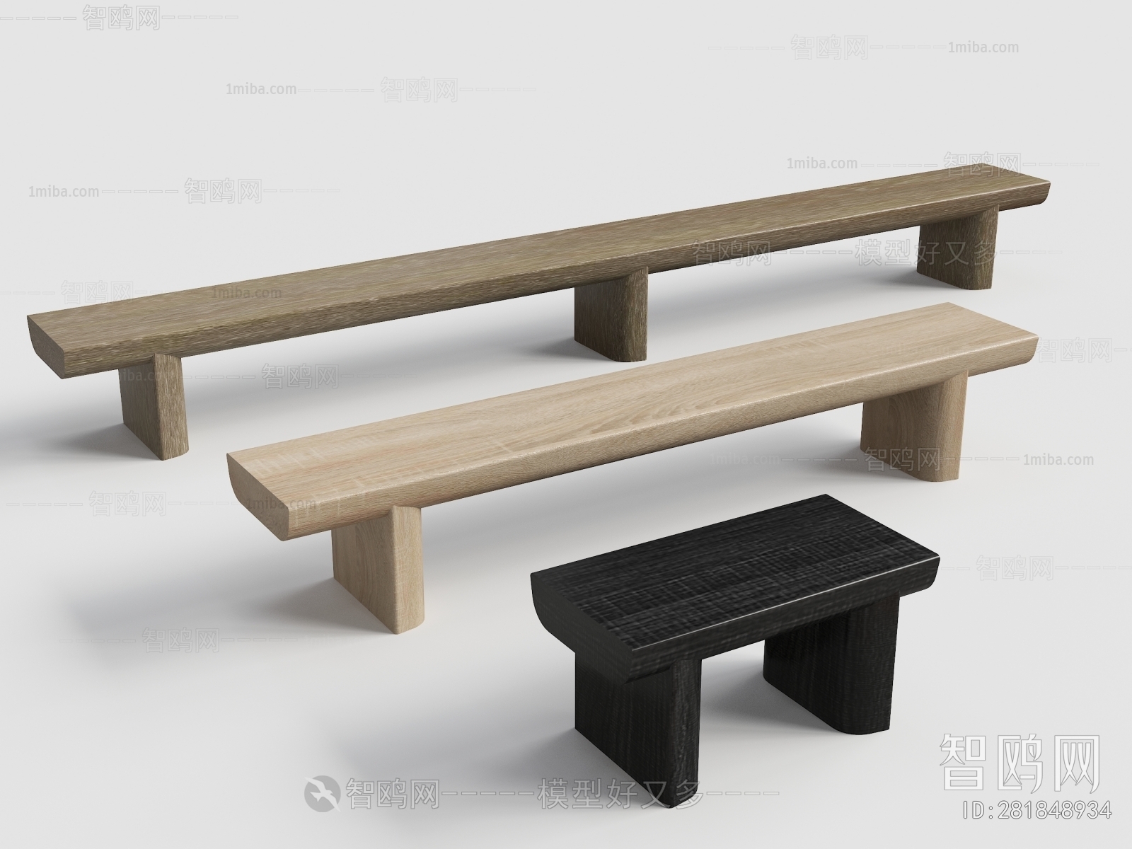 Modern Bench sketchup Model Download - Model ID.281848934 | 1miba