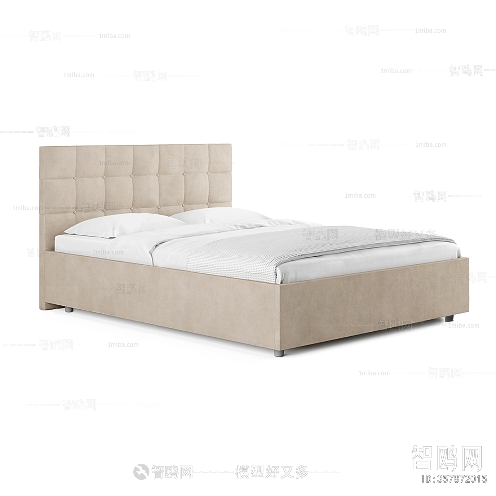 Modern Simple European Style Double Bed