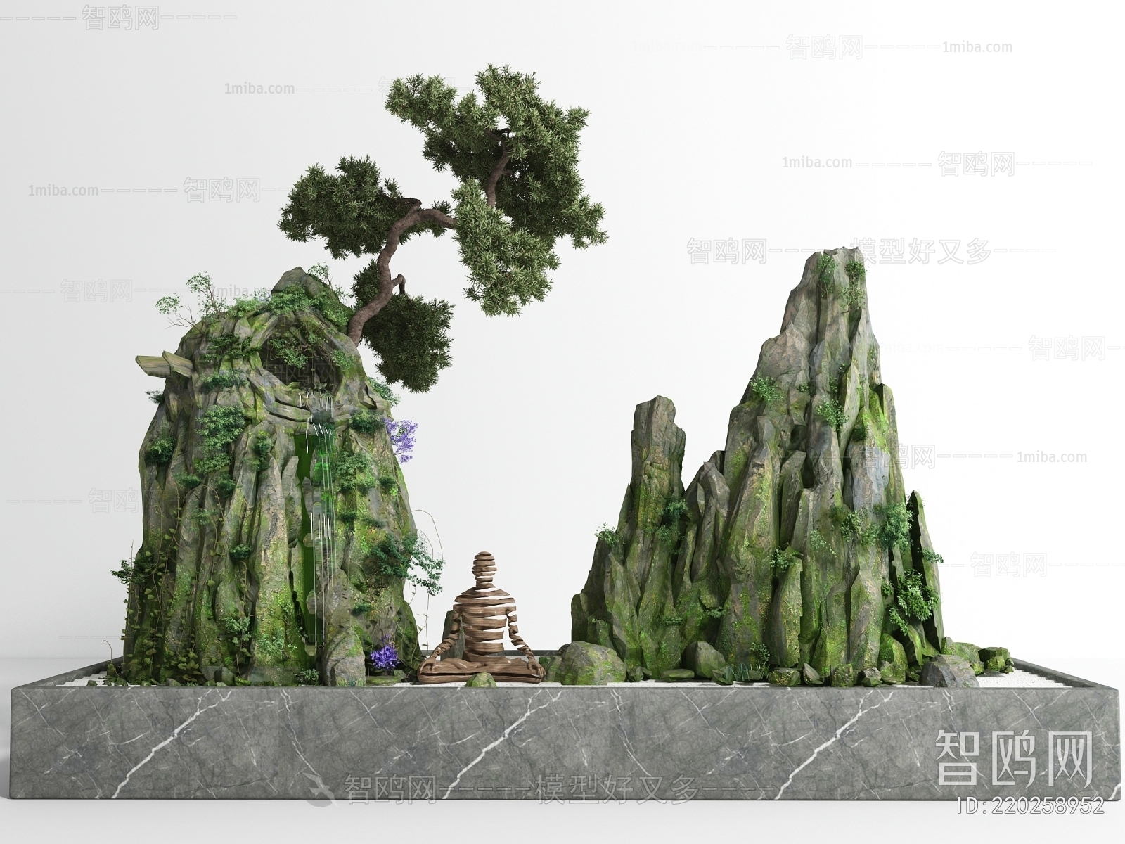 New Chinese Style Rockery Waterscape