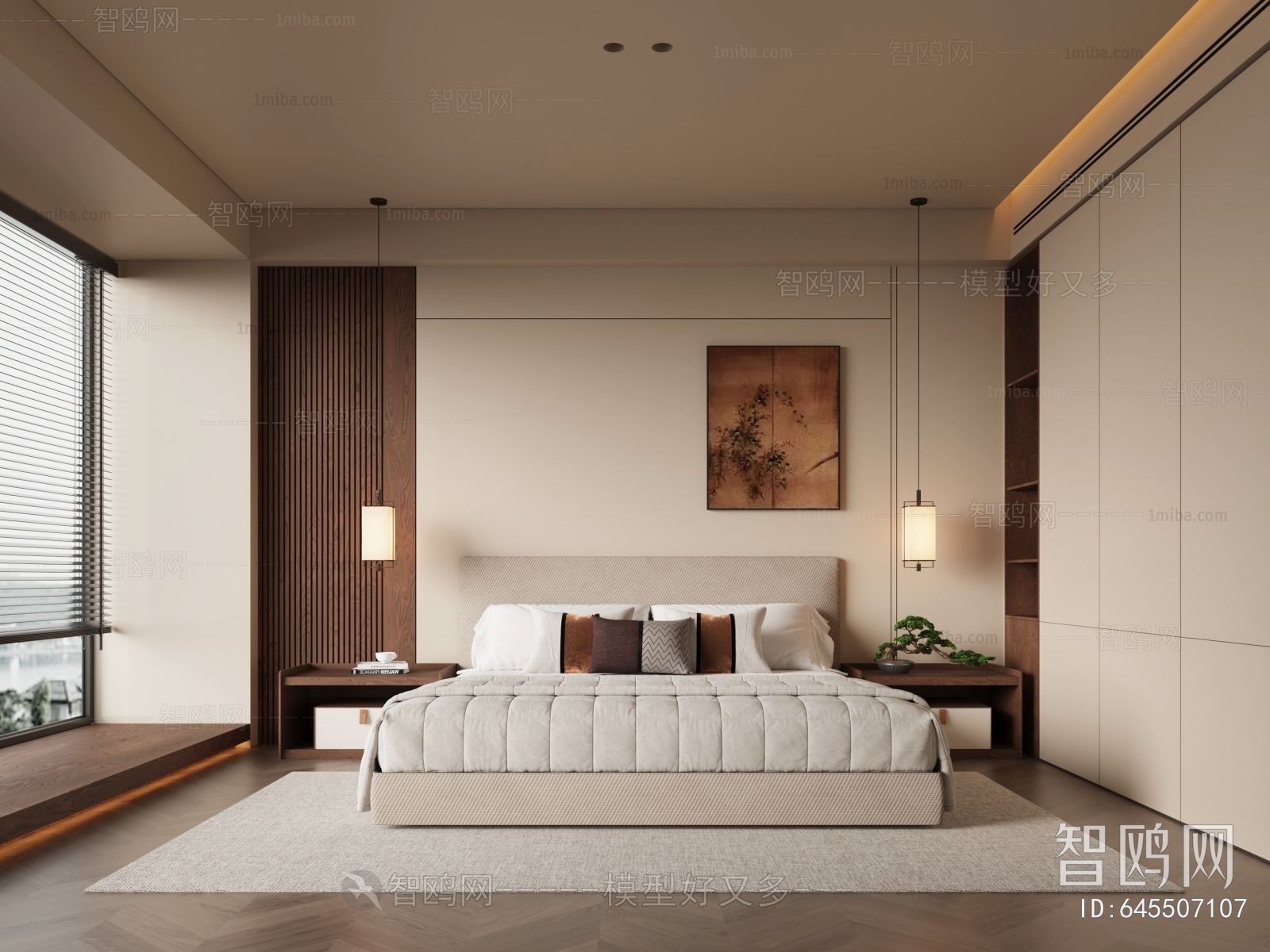 New Chinese Style Bedroom