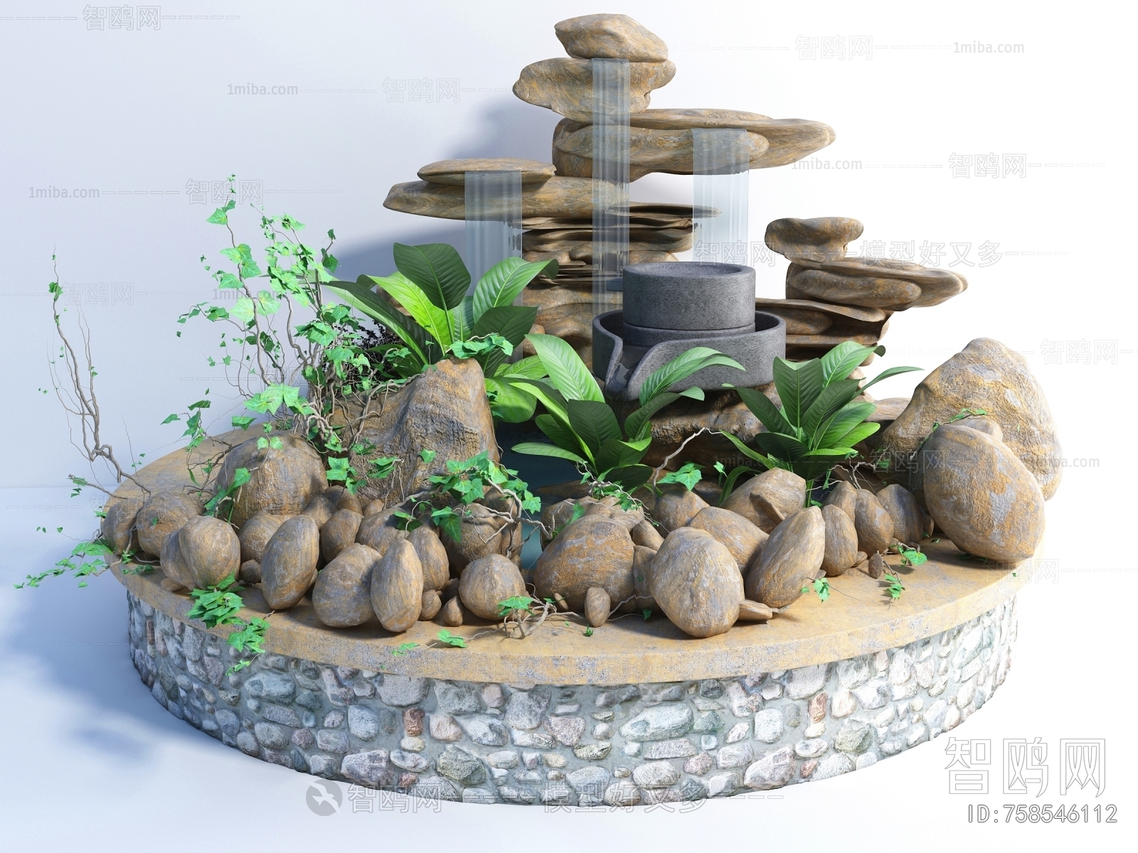 Modern Rockery Waterscape