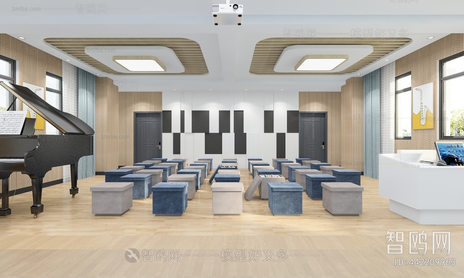 Modern Music Room