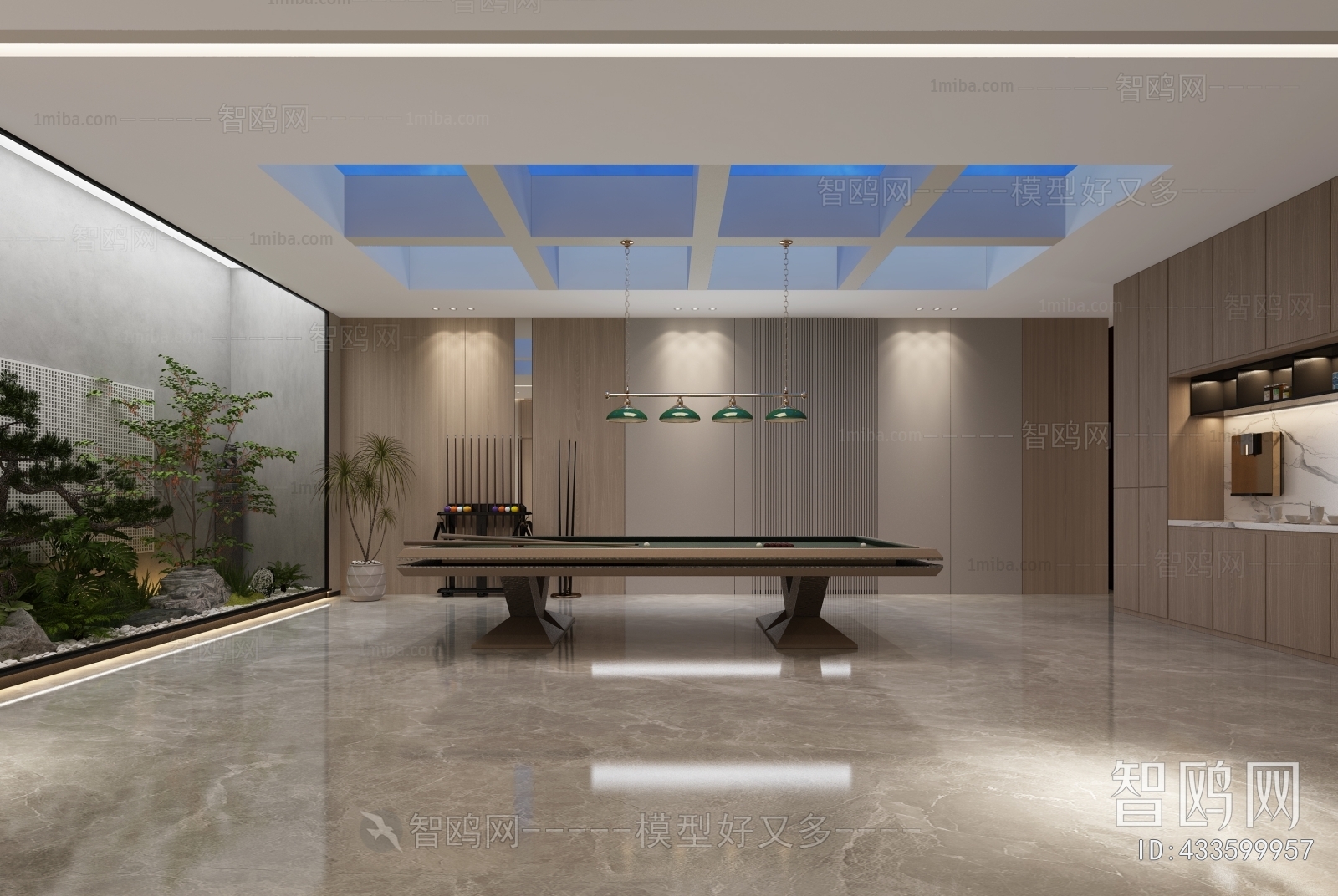 Modern Billiards Room