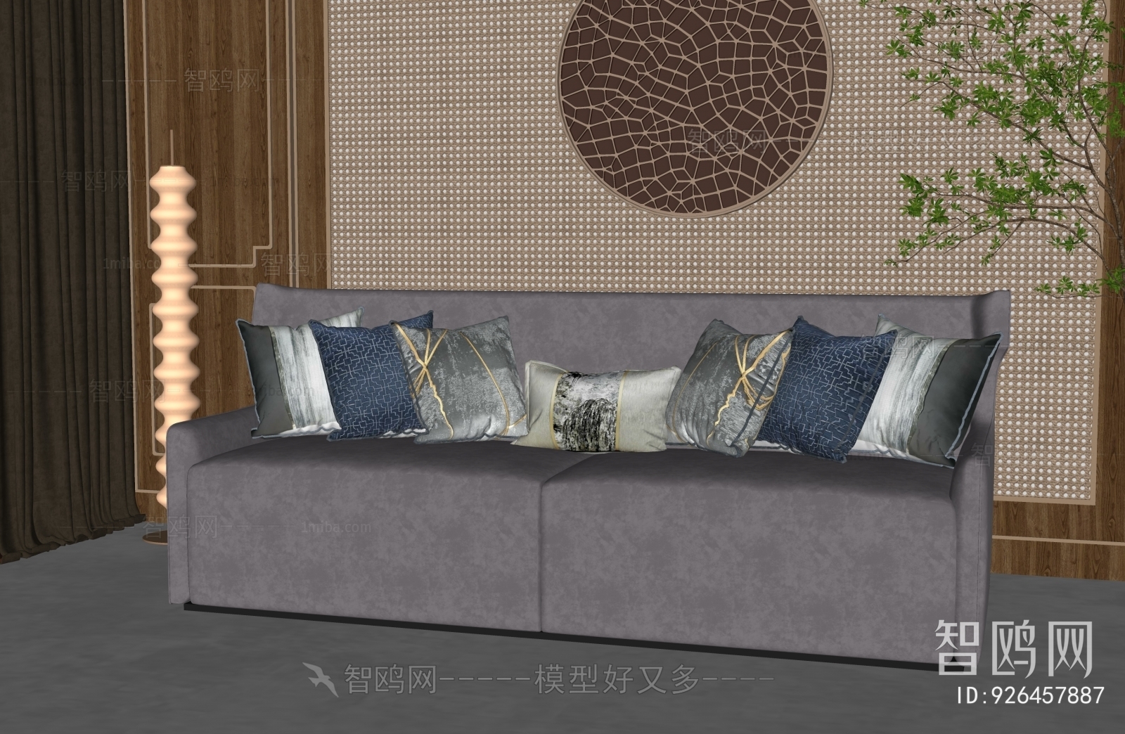 New Chinese Style A Sofa For Two