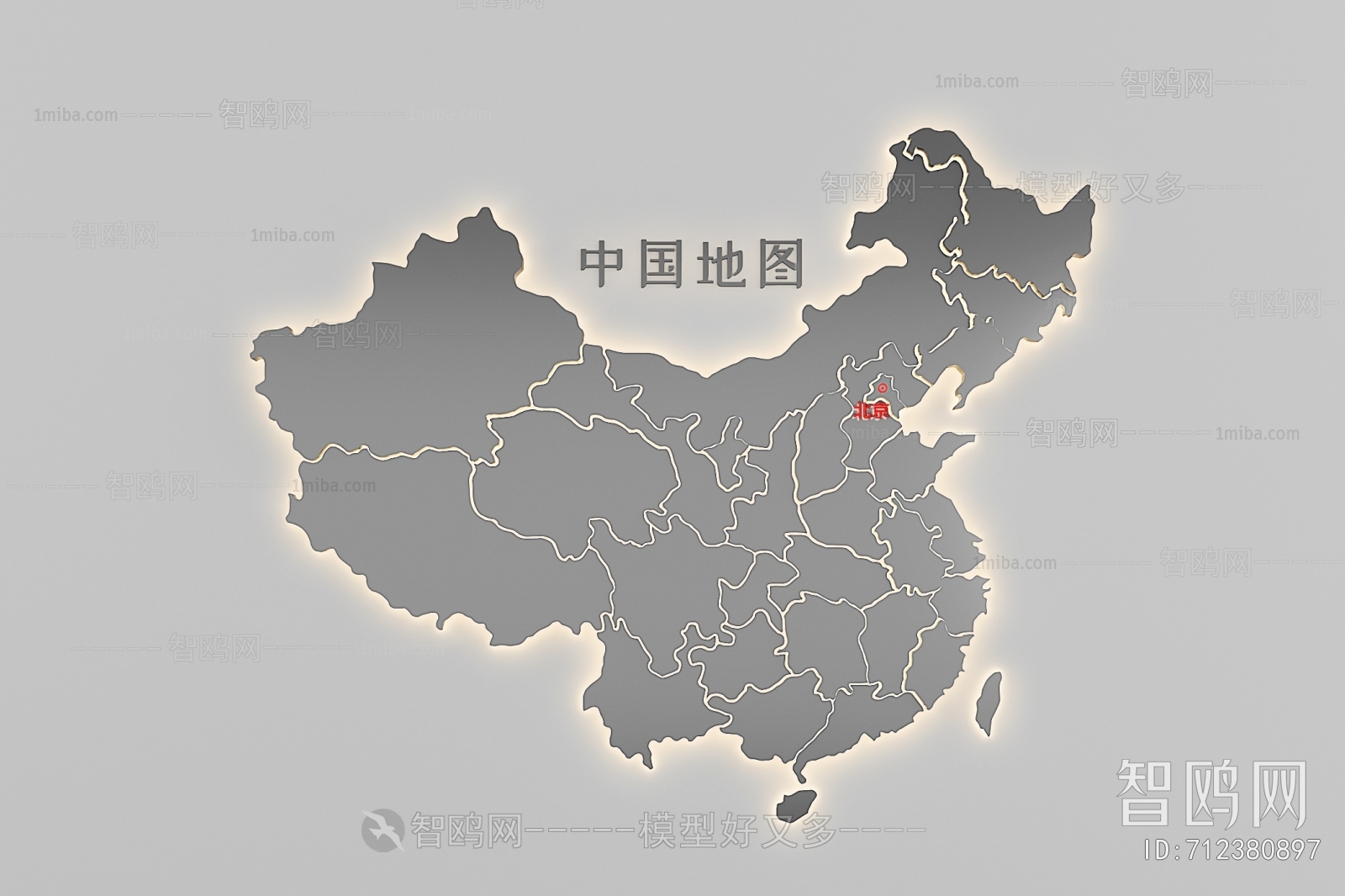 现代中国地图