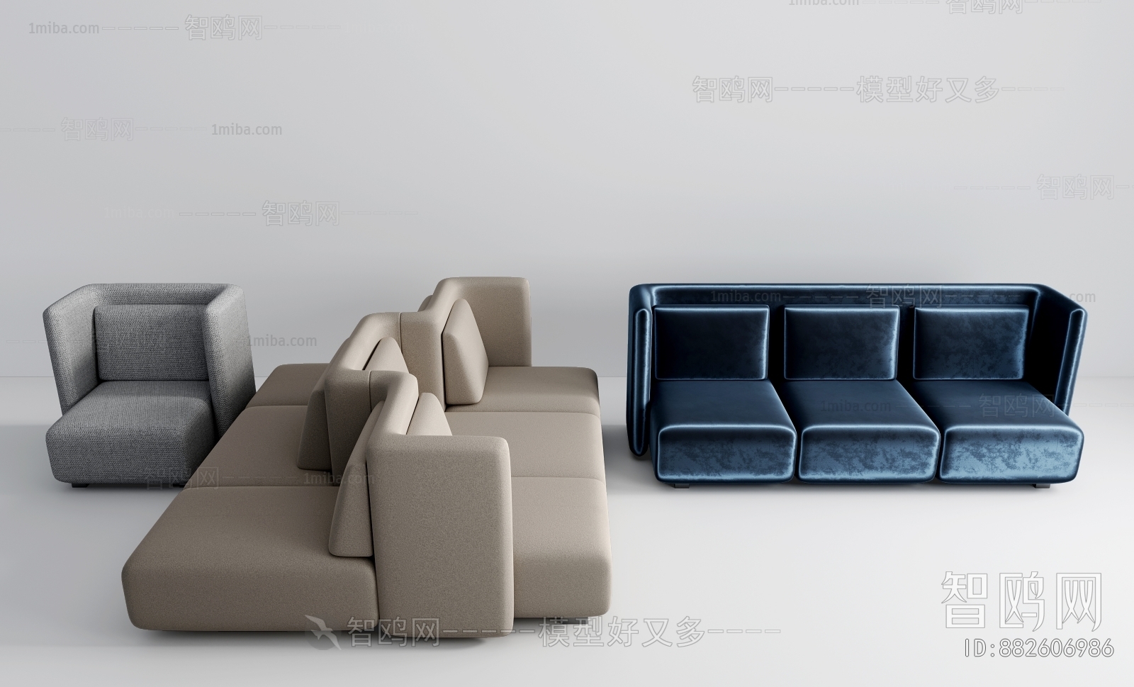 Modern Three-seat Sofa