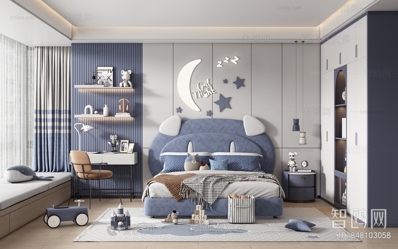 Modern Boy's Room And Son's Room