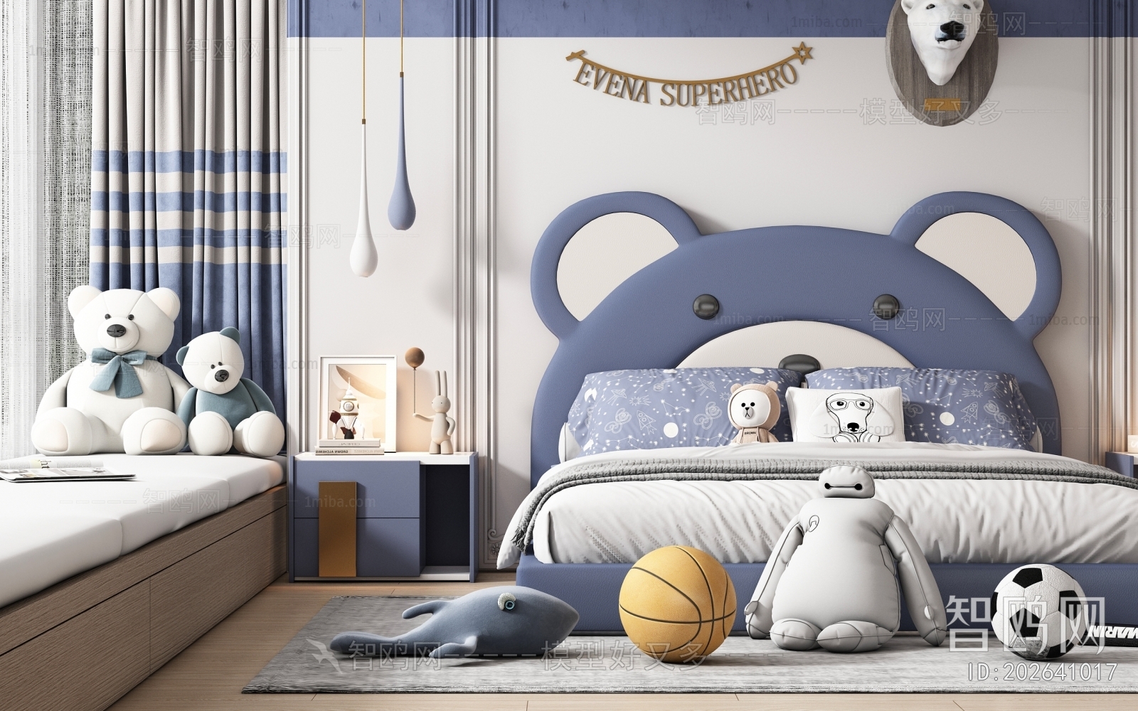 Modern Boy's Room And Son's Room